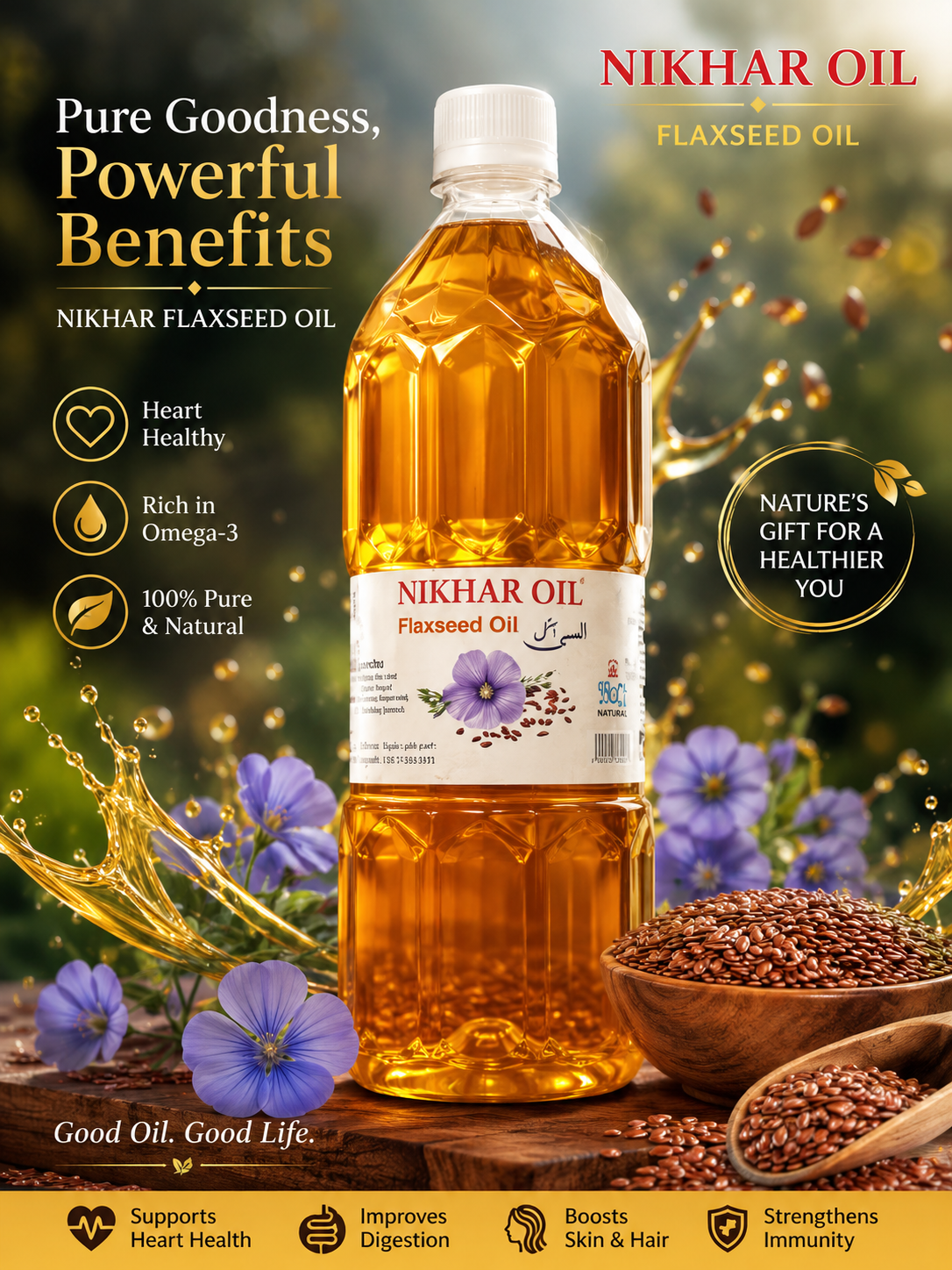 Flaxseed Oil (1 Litre)