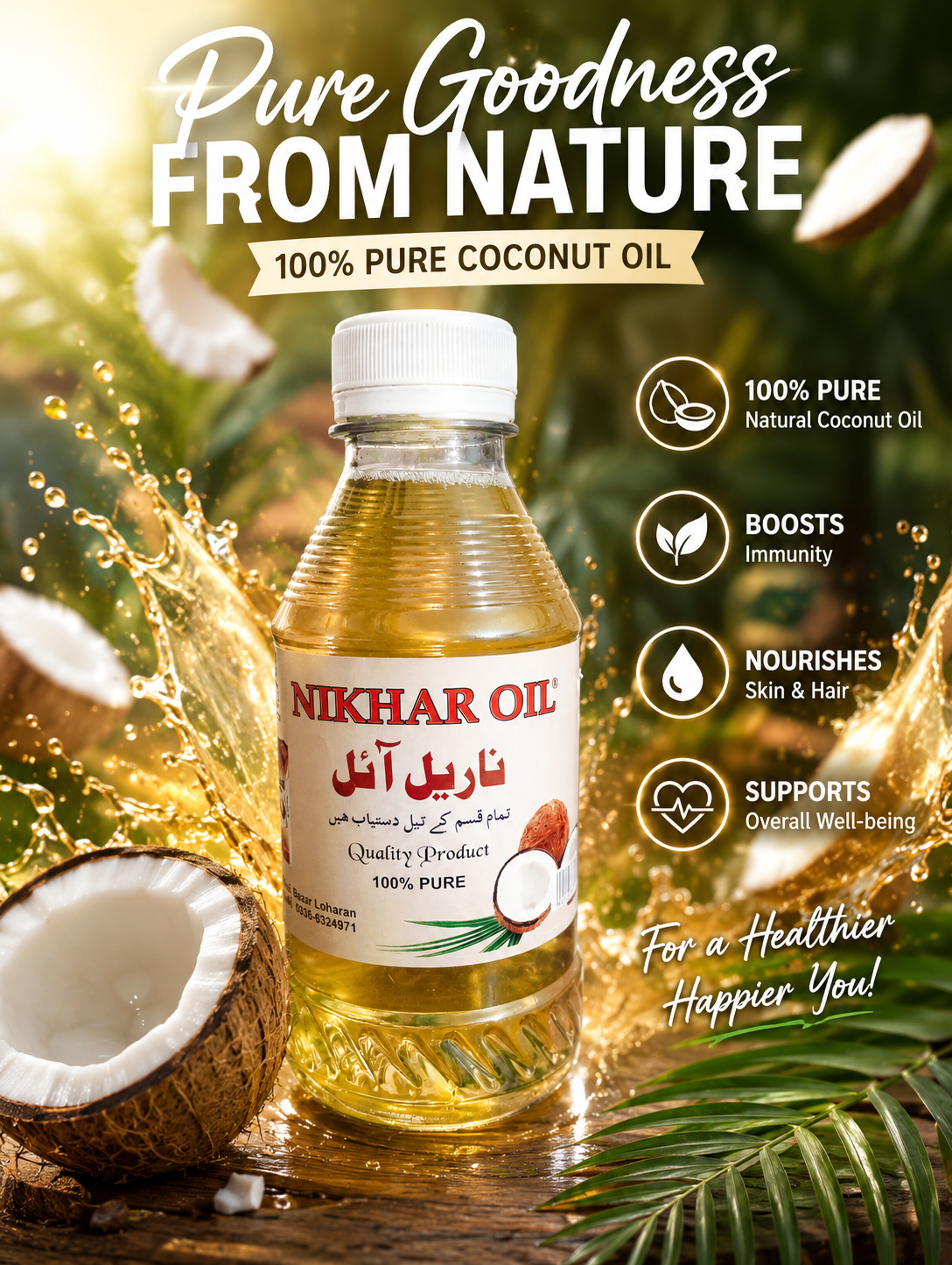 Coconut oil (250 ml)