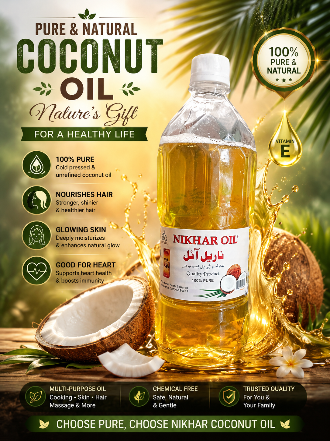 Coconut oil (1 litre)